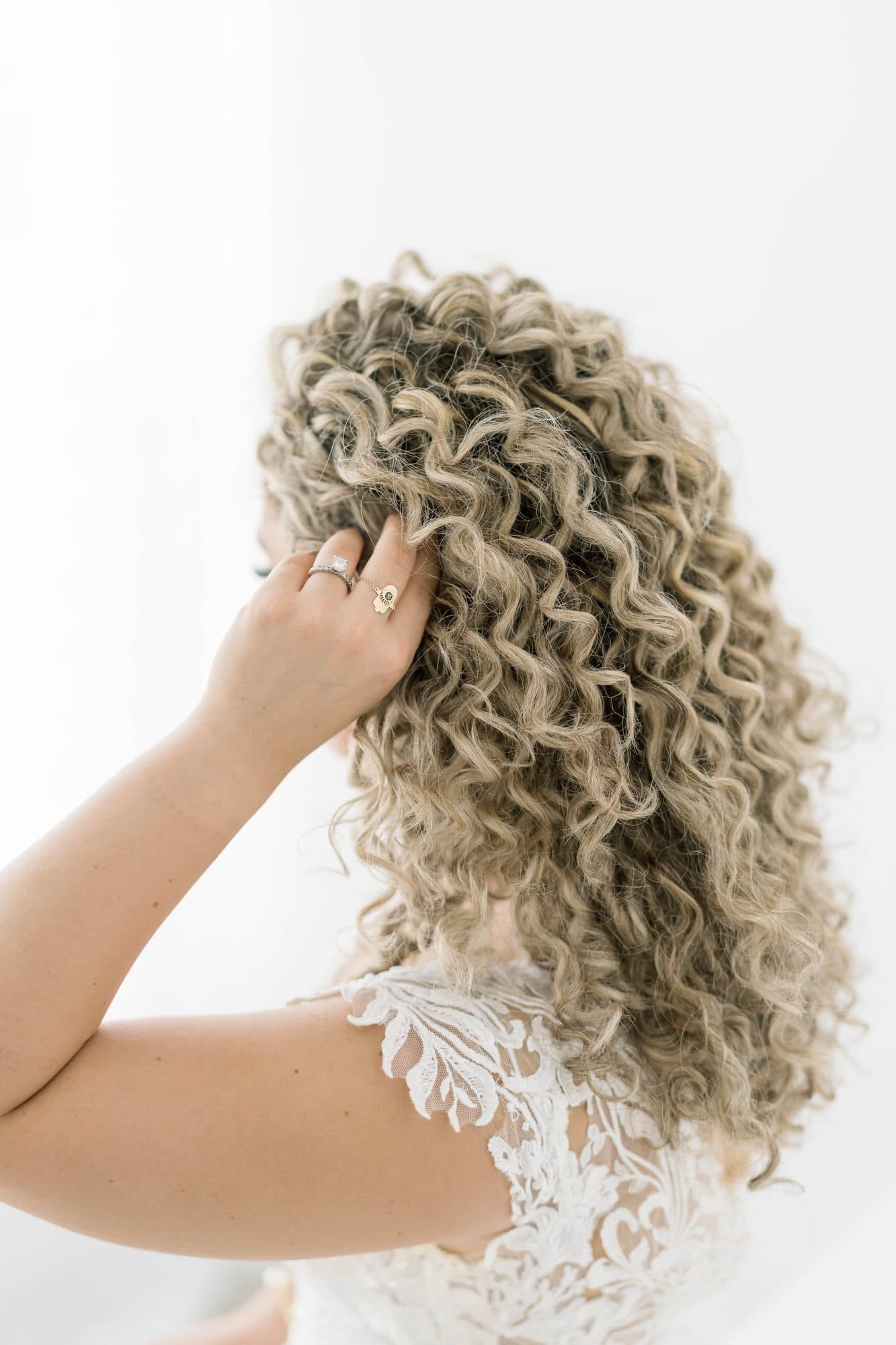 Bride with timeless bridal hair and makeup in Northeast Florida